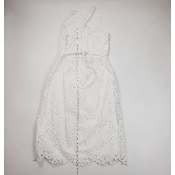 Andie Swim The Roatan Midi Dress White Cotton Eyelet Lace Lined - Pick Your Size - Picture 6 of 16